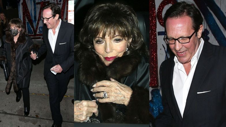 Dostojna Joan Collins i jej młodszy o 31 lat mąż randkują w Hollywood (ZDJĘCIA)