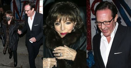 Dostojna Joan Collins i jej młodszy o 31 lat mąż randkują w Hollywood (ZDJĘCIA)