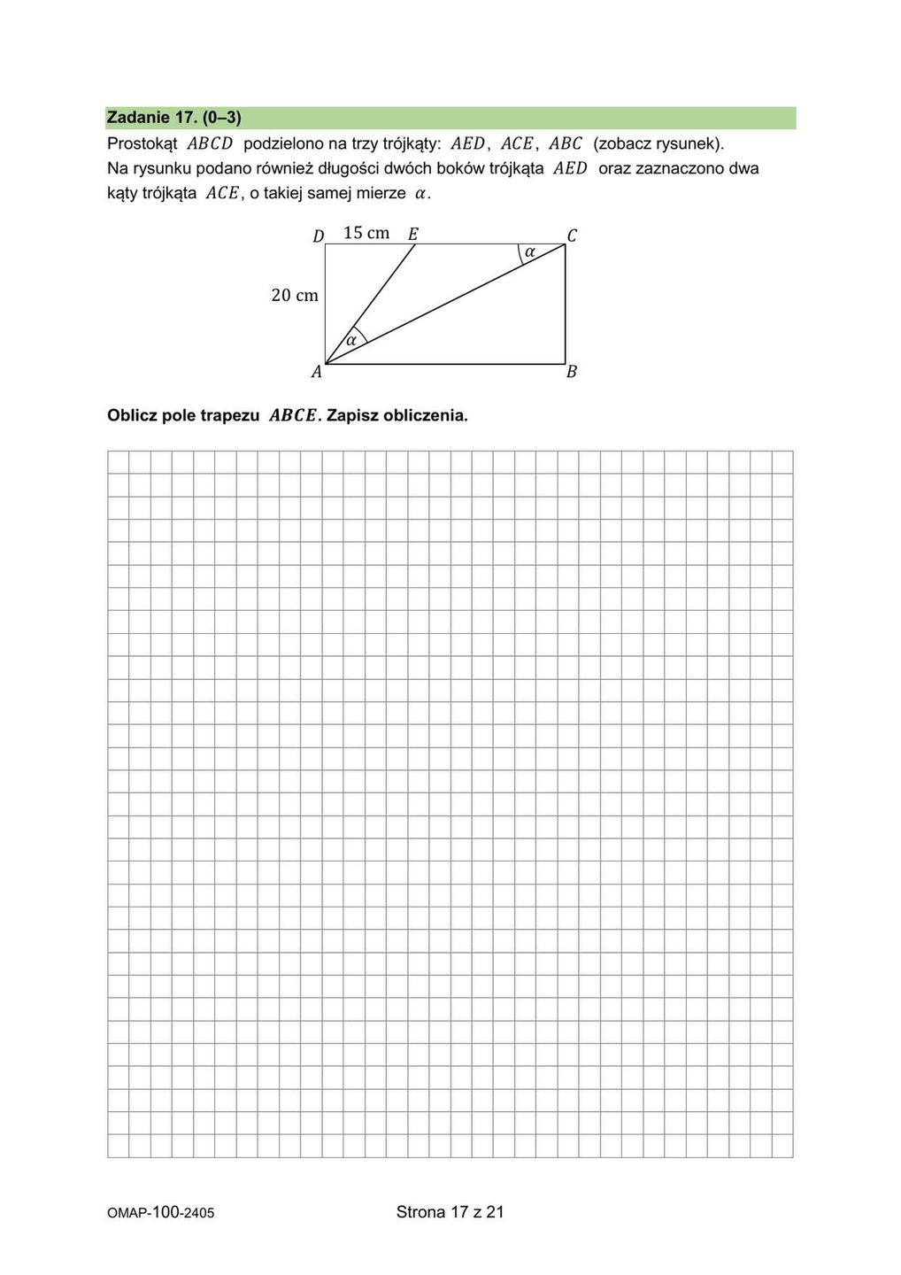 Egzamin ósmoklasisty z matematyki