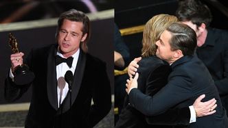 Oscary 2020: Brad Pitt zadedykował statuetkę dzieciom i znowu zażartował z Leonardo DiCaprio: "Mogę żerować na twojej sławie każdego dnia"