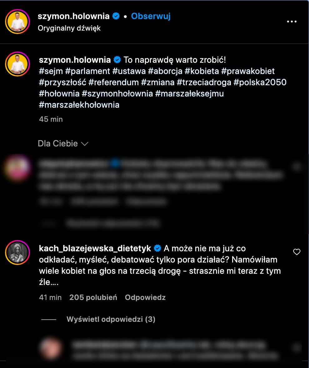 Żona Macieja Stuhra ubolewa nad Szymonem Hołownią