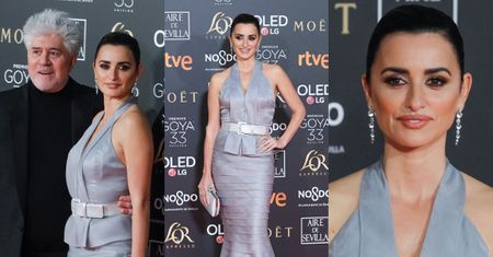 Dostojna Penelope Cruz błyszczy na ściance w towarzystwie Pedro Almodovara