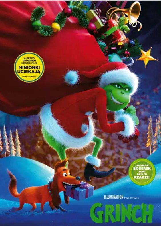 Plakat filmu "Grinch", dystrybutor UIP