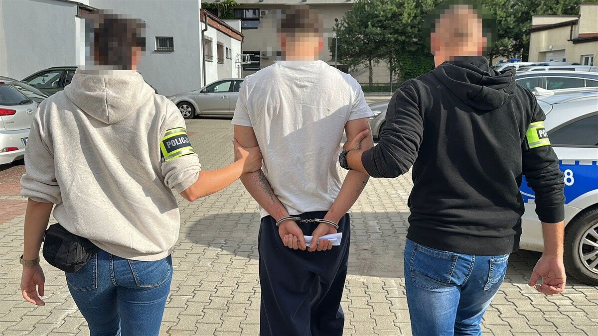 Zatrzymanie 22 latka w Płońsku 