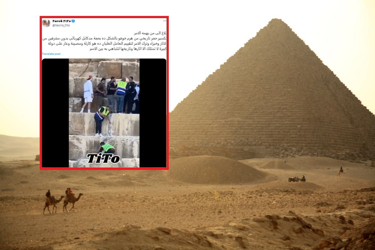 Chisels and controversy: Egypt defends work on ancient pyramids