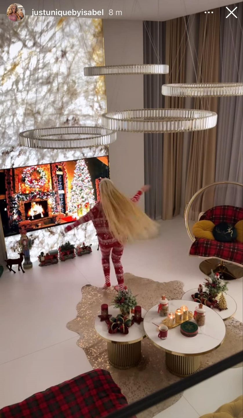 Izabela Macudzińska przystroiła dom na święta