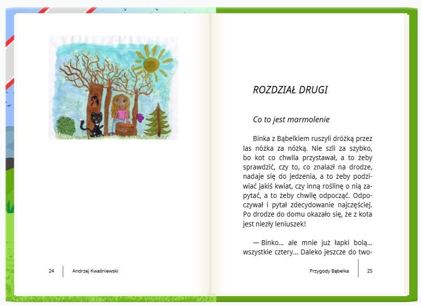 Fragment książki "Przygody Binki i Bąbelka"