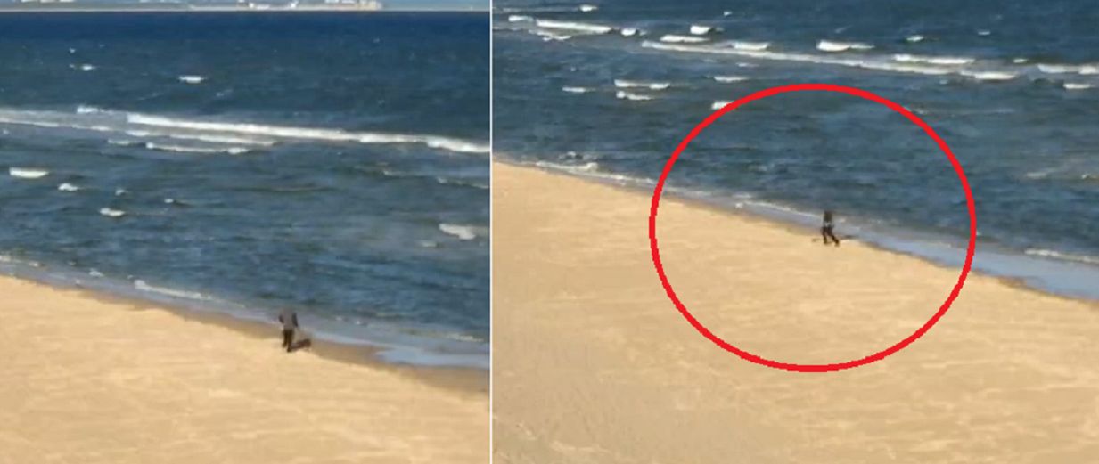 Pojawił się na plaży w Międzyzdrojach z wykrywaczem metali.