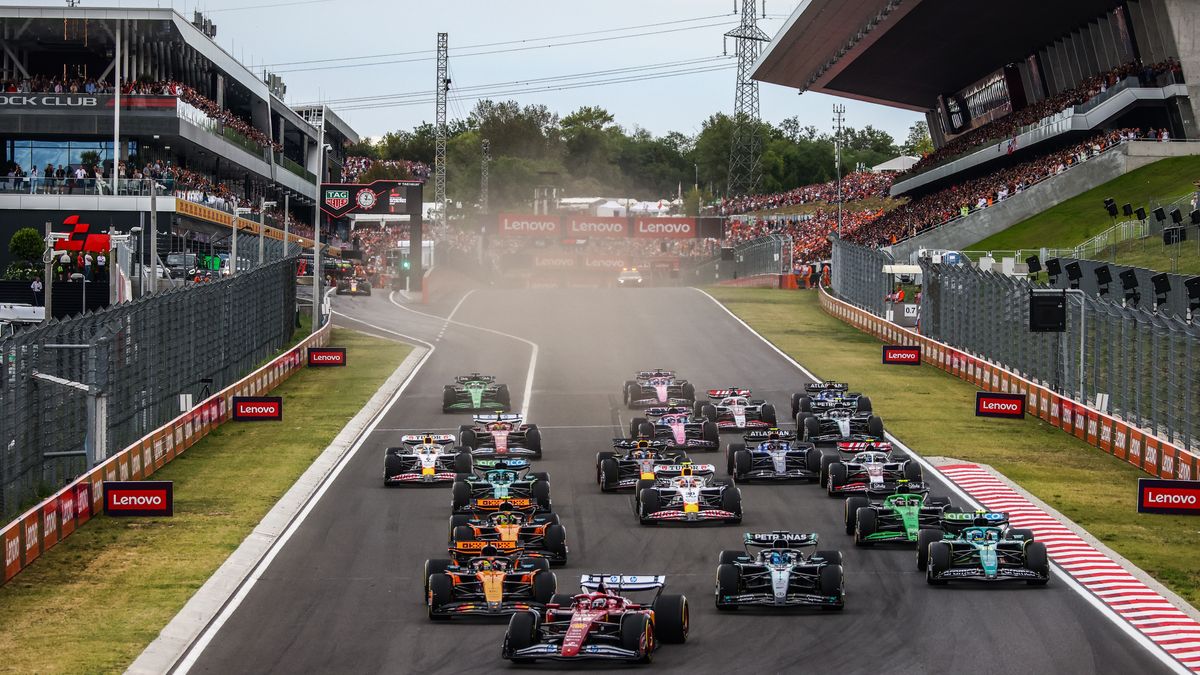 Charles Leclerc of Ferrari leads at the start of the Formula 1 Hungarian Grand Prix at the Hungaroring circuit in Mogyorod near Budapest on August 3rd, 2025. (Photo by Beata Zawrzel/NurPhoto via Getty Images)