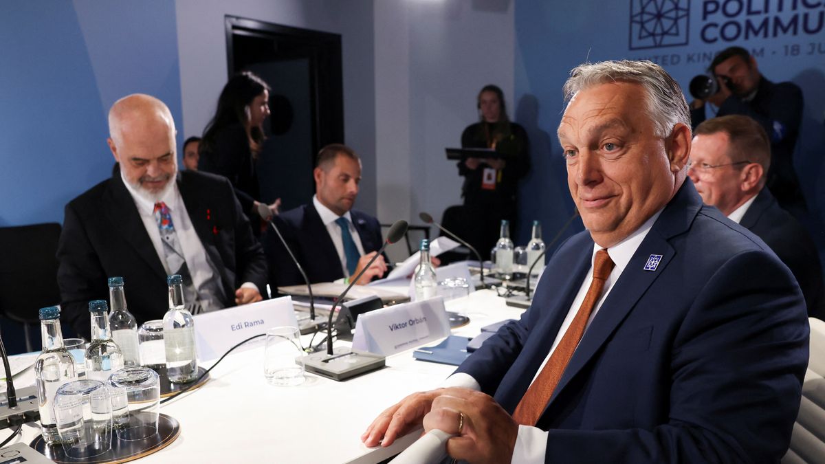 WOODSTOCK, ENGLAND - JULY 18: Hungary's Prime Minister Viktor Orban attends a working session on migration at the European Political Community summit at Blenheim Palace on July 18, 2024 in Woodstock, England. At the 4th European Political Community Summit, Europe's leaders will focus on energy, infrastructures, connectivity, cybersecurity, countering disinformation and migration. (Photo by Hollie Adams - WPA Pool/Getty Images)
