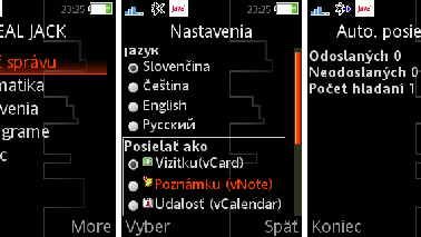 Wiadomości i wizytówki przez Bluetooth (Java) 1