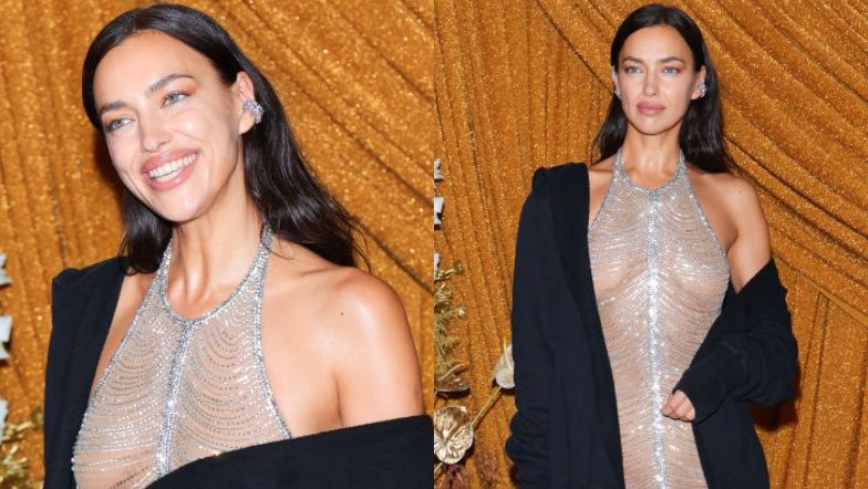 Irina Shayk w prześwitującej kreacji