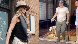 Jennifer Aniston "przyłapana" przed nowojorskim hotelem z nowym partnerem! Przystojnego hipnoterapeutę miała "ukraść" Joannie Krupie