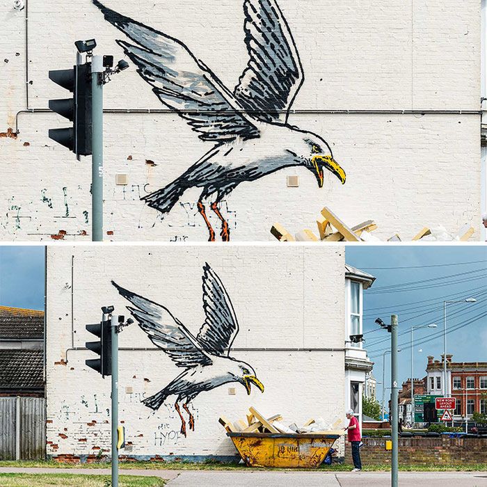 Banksy wybrał się na wakacje i zostawił po sobie ślady. Oto jego najnowsze prace 6