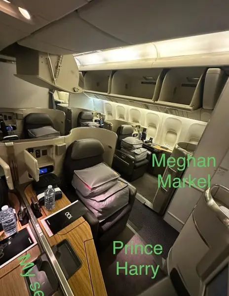 Justine Parkhurst spotkała eksroyalsów w samolocie