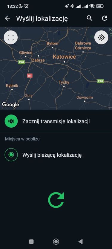 WhatsApp - lokalizacja