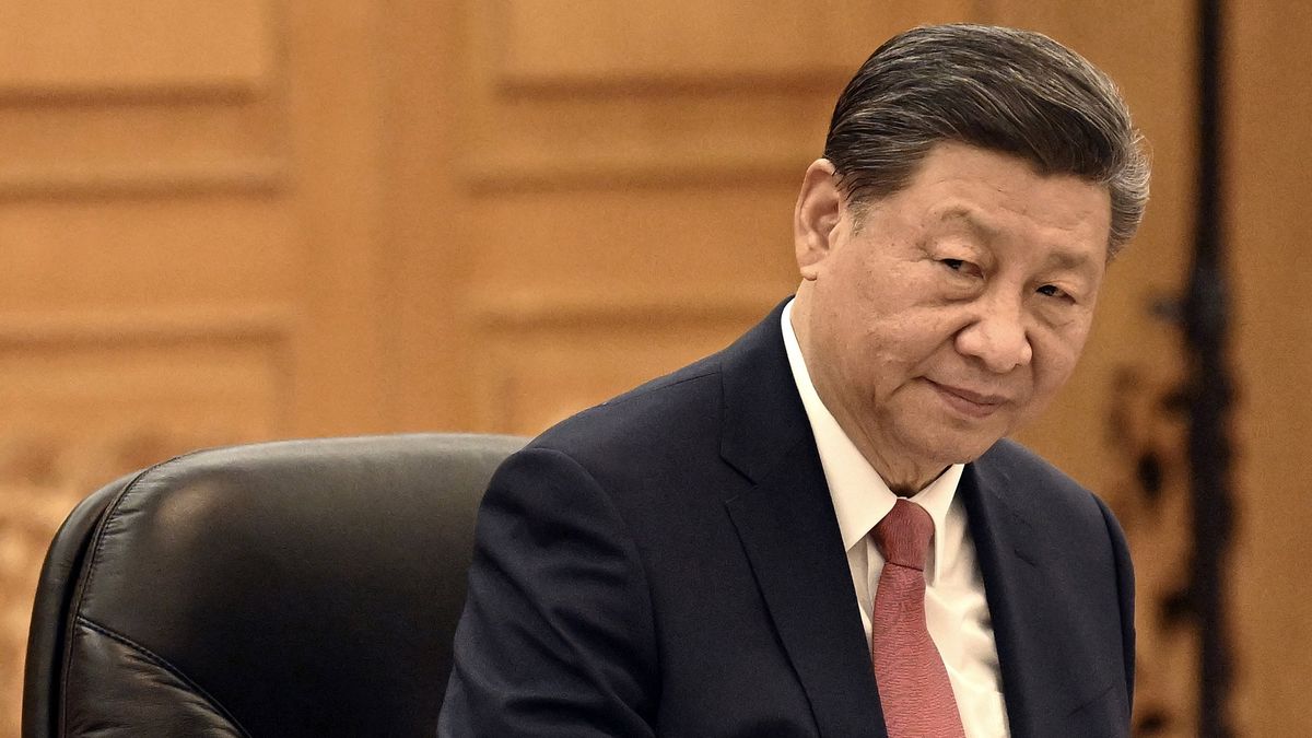 BEIJING , CHINA - JANUARY 12 : Prime Minister Alexander De Croo visits the People's Republic of China from 10 to 13 January 2024 (Day 2) 
- Meeting with Chinese President Xi Jinping on January 12, 2024 in Beijing , China, 12/01/2024 ( Photo by Didier Lebrun / Photonews via Getty Images)