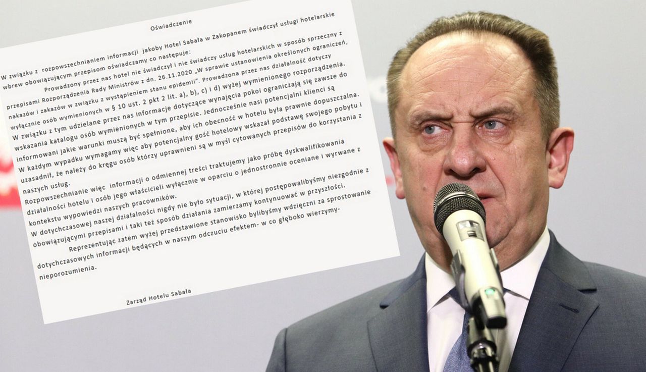 Hotel Guta-Mostowego zapewnia, że działa zgodnie z prawem. Wydał oświadczenie