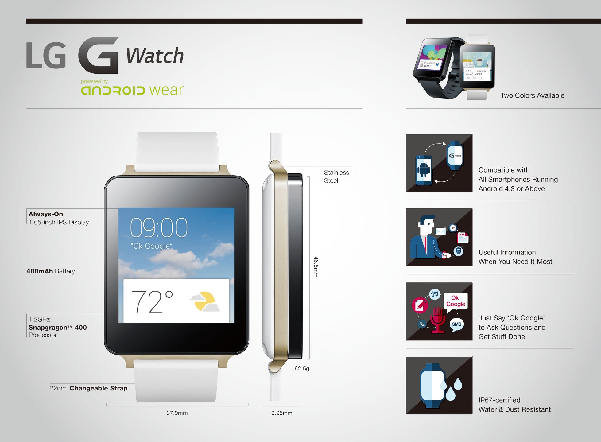 LG G Watch i Samsung Gear Live - rusza sprzedaż zegarków z Androidem Wear 3