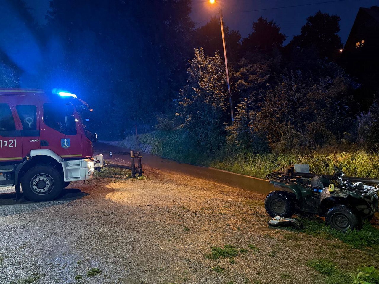 Wypadek 43-latka w Zakopanem. Jechał quadem. Doznał licznych obrażeń