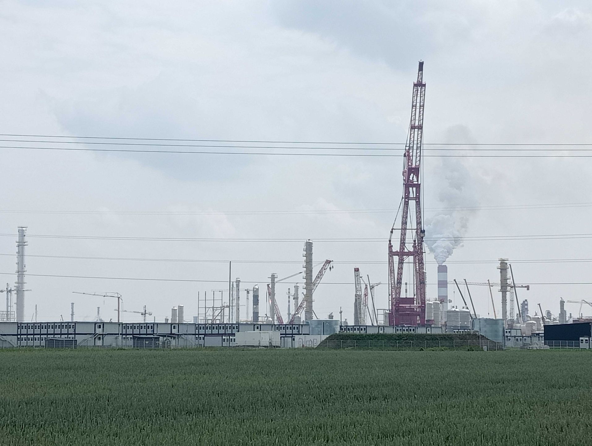 Okolice kontenerowego miasteczka