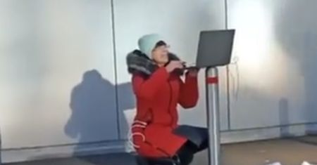 Nagranie spod sklepu obiegło sieć. Oto co zrobiła Ukrainka