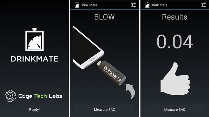 DrinkMate - najmniejszy alkomat świata. Za dużo wypiłeś? Zerknij na smartfon 3
