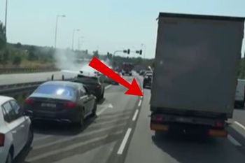 Strażakom opadły ręce. Tak wyglądał korytarz życia. Sami oceńcie