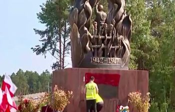 Dewastacja pomnika "Rzeź Wołyńska". Zatrzymano 17-letniego Ukraińca