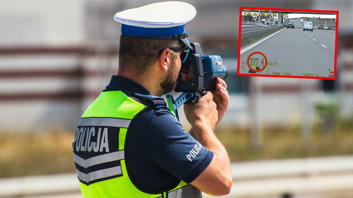 Pędził Porsche ponad 200 km/h. Policja publikuje nagranie