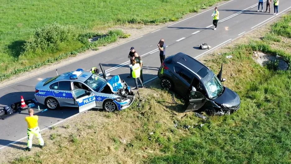 Wypadek rządowej kolumny