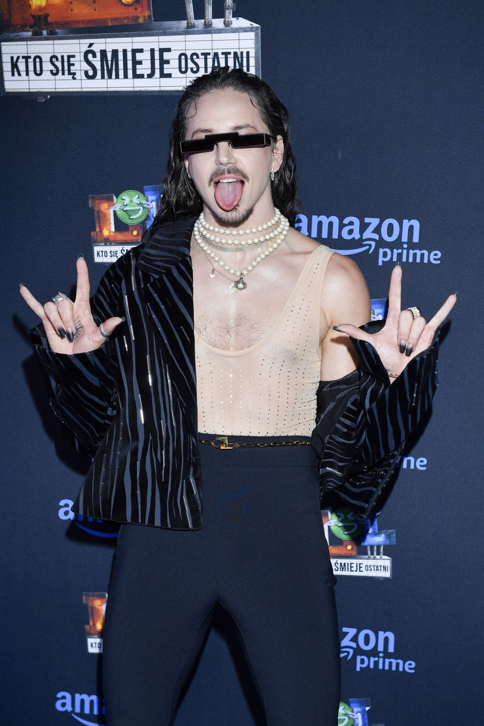 Michał Szpak na premierze show "LOL: Kto się śmieje ostatni"