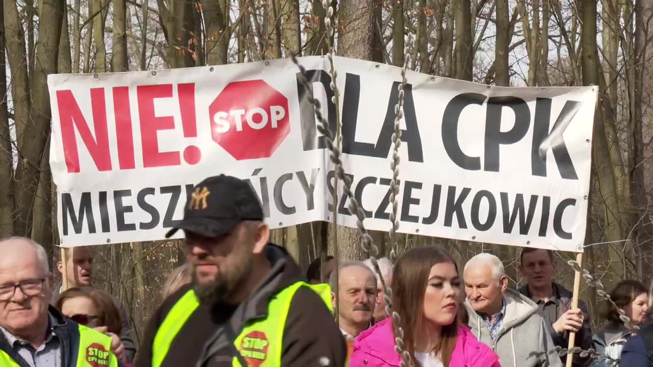 Protest przeciwko budowie CPK. Mieszkańcy w obronie przyrody i swoich domów