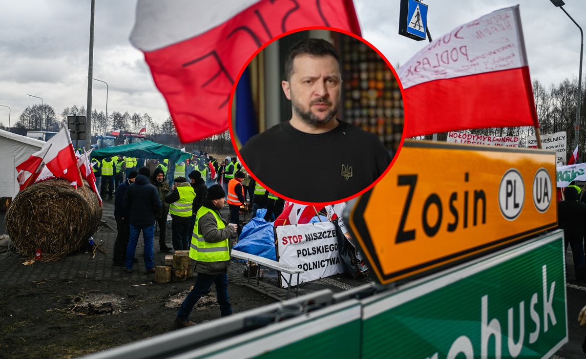 Protesty polskich rolników na granicy z Ukrainą 