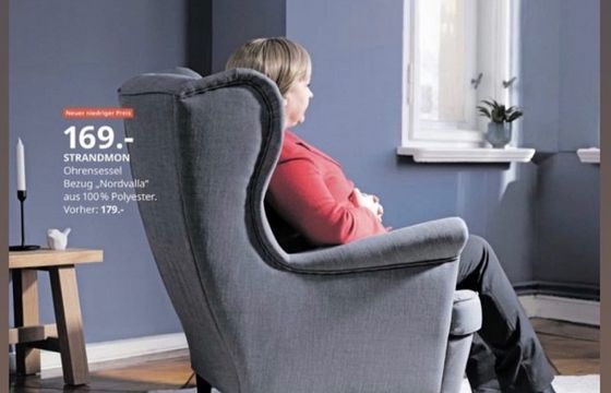 IKEA reklamuje fotel dla Angeli Merkel
