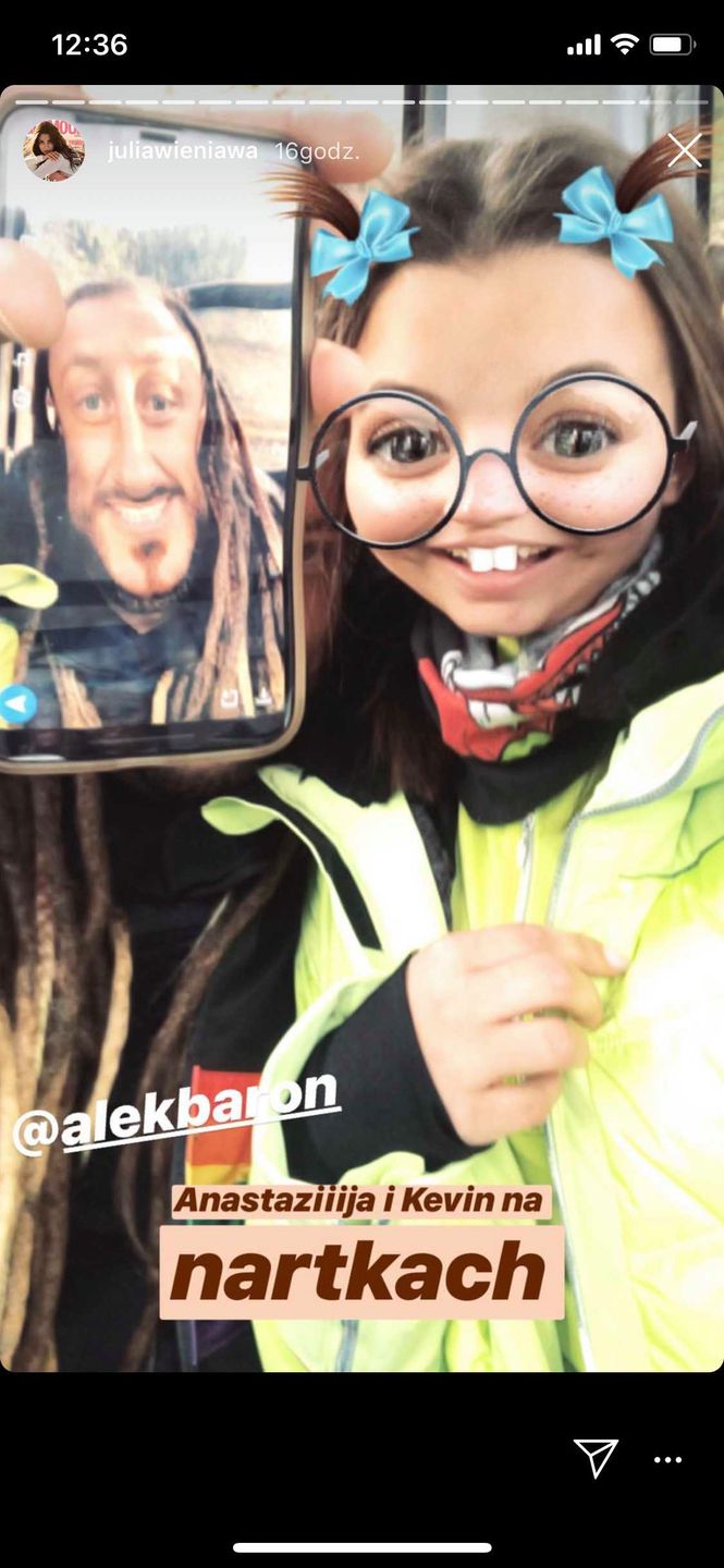 Julia Wieniawa i Baron szaleją razem na nartach w Alpach