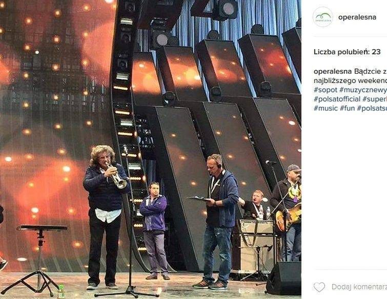 Zbigniew Wodecki na próbie w Operze Leśnej
