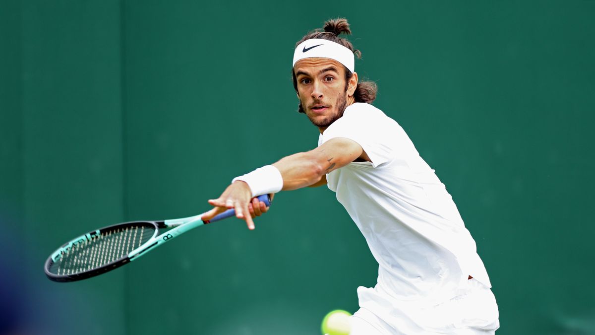 Lorenzo Musetti w Wimbledonie w 2023 roku
