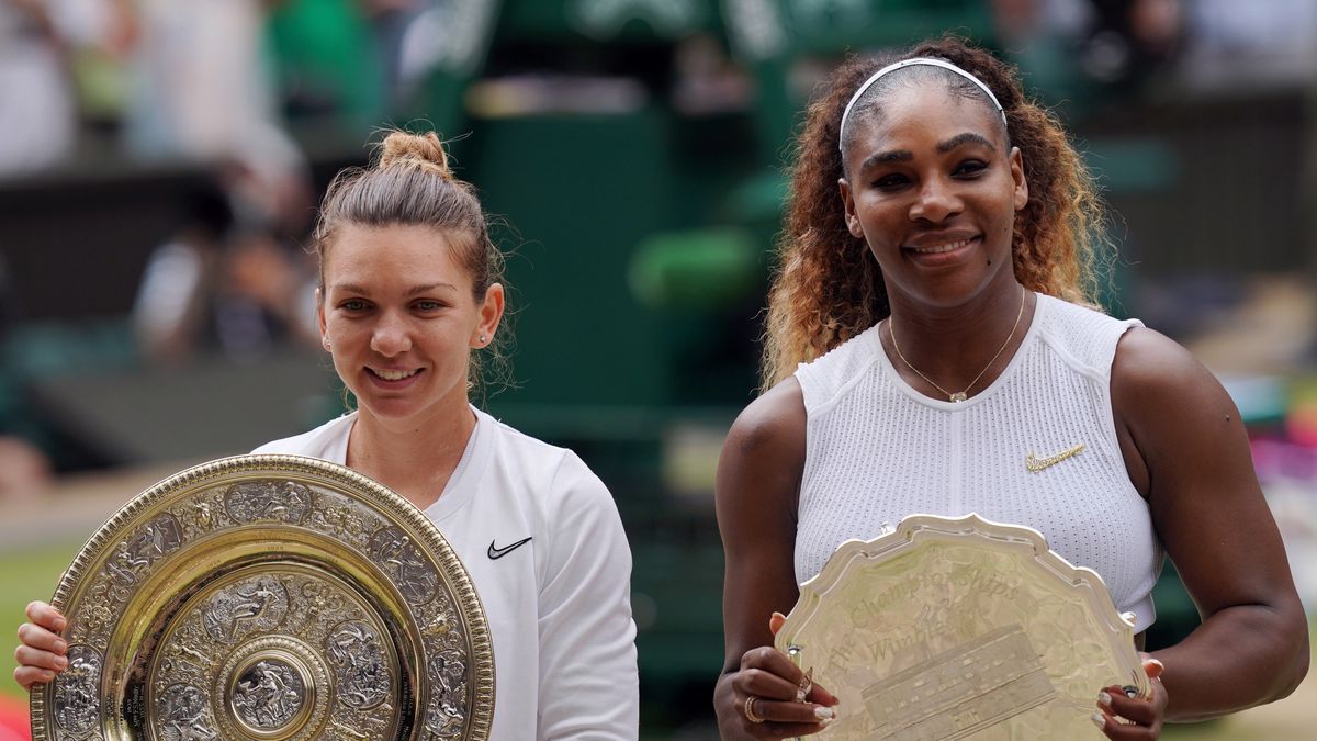 Simona Halep i Serena Williams, mistrzyni i finalistka Wimbledonu 2019