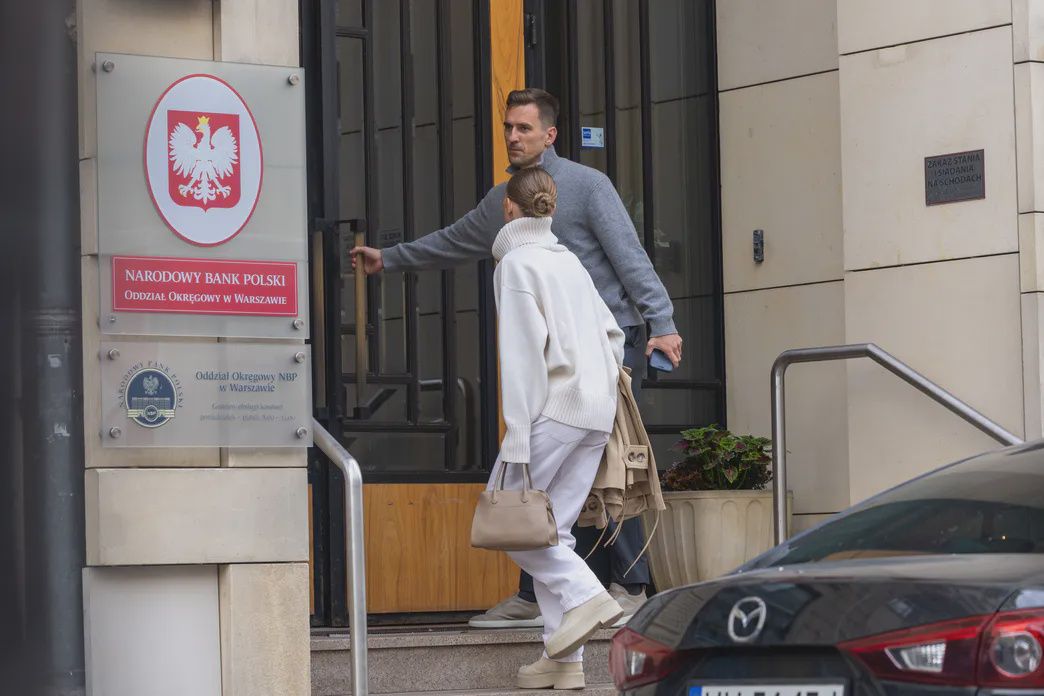 Agata Sieramska i Arkadiusz Milik