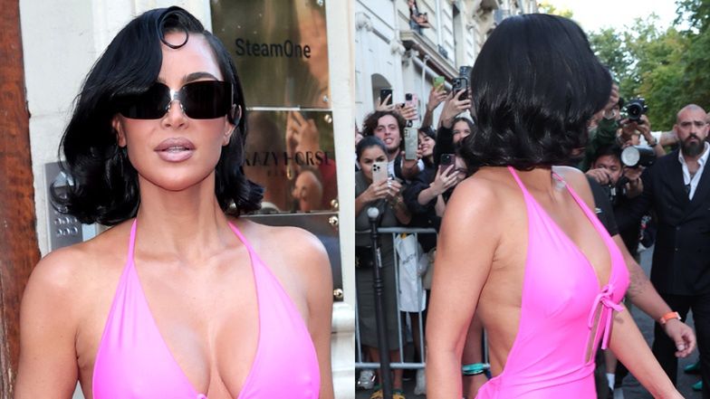 Kim Kardashian podczas Paris Fashion Week 2025