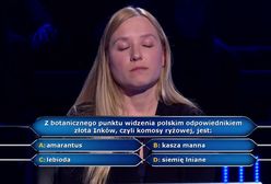 "Milionerzy". Odpadła na pytaniu o lebiodę. "Nawet nie wiem, co to jest"