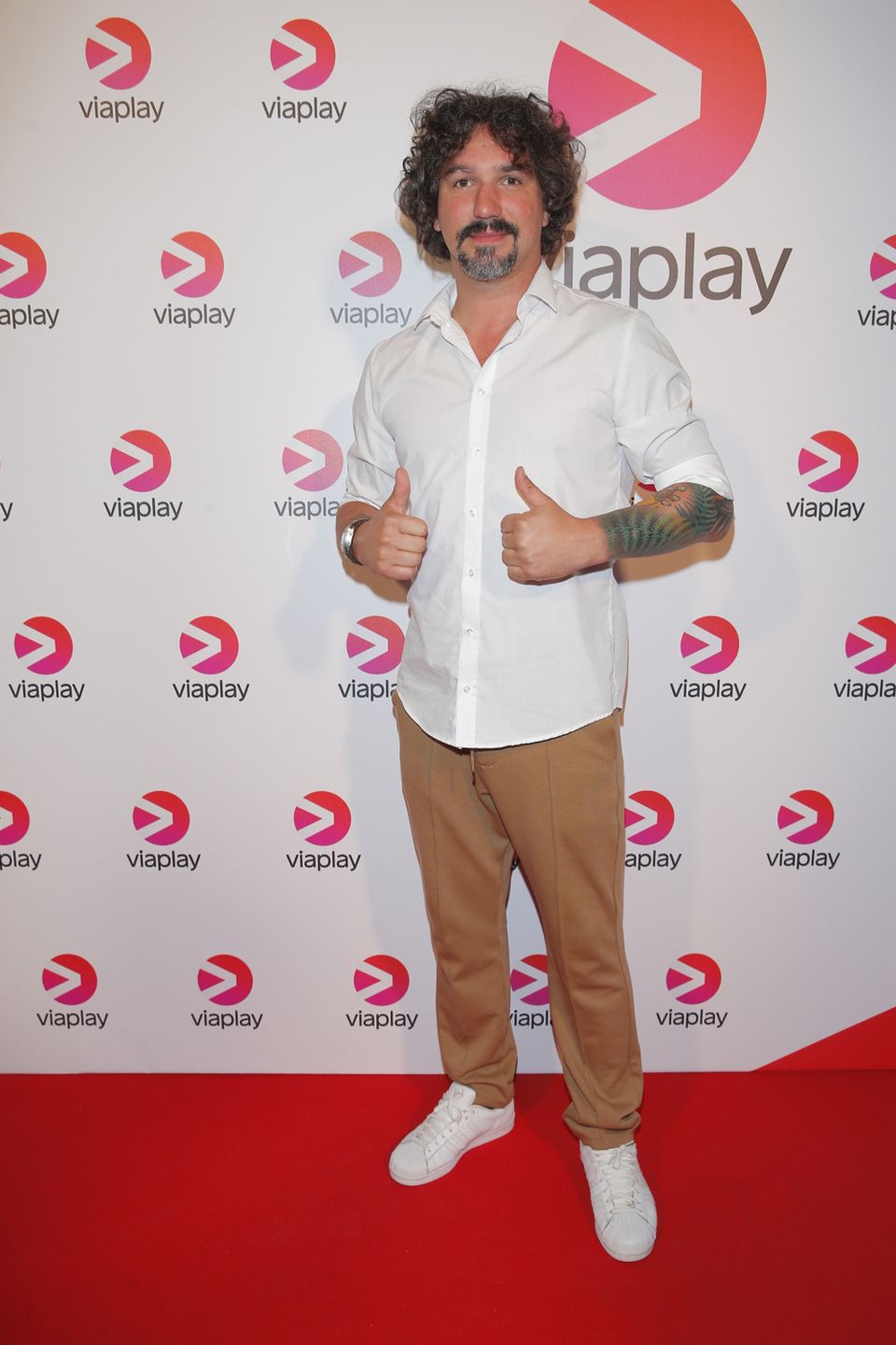 Mariusz Kałamaga na evencie platformy Viaplay