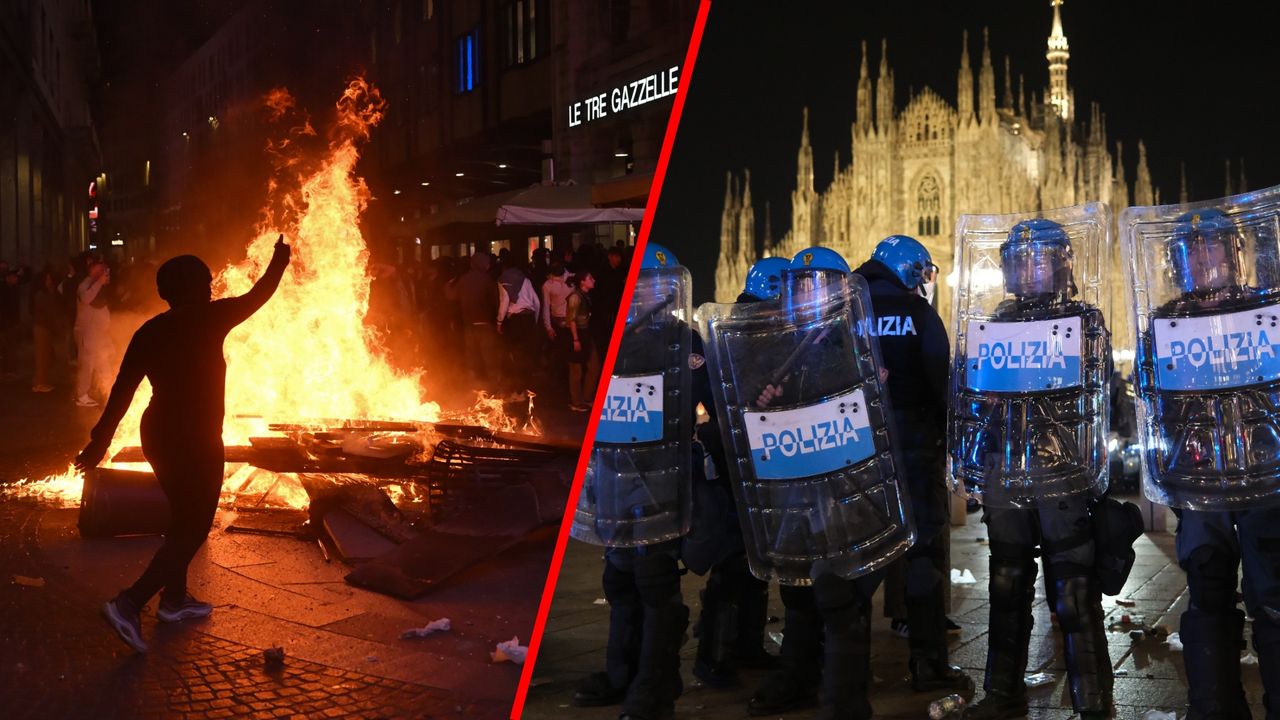 Ogromne protesty w Mediolanie. 200 osób aresztowanych