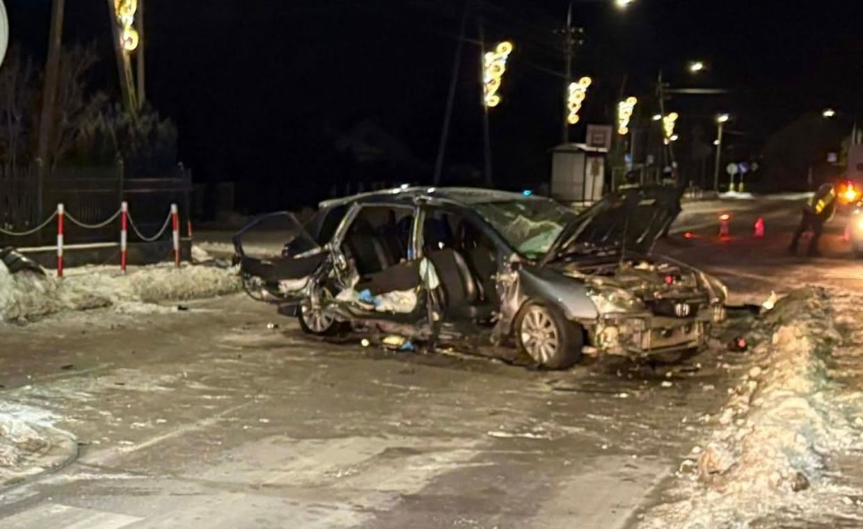 Wypadek w Zagościńcu. 21-letni kierowca był pijany