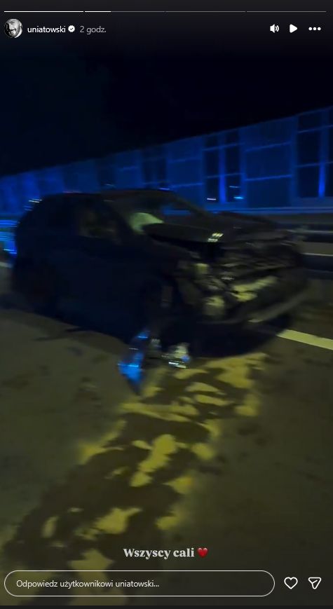 Sławek Uniatowski uczestniczył w zdarzeniu drogowym