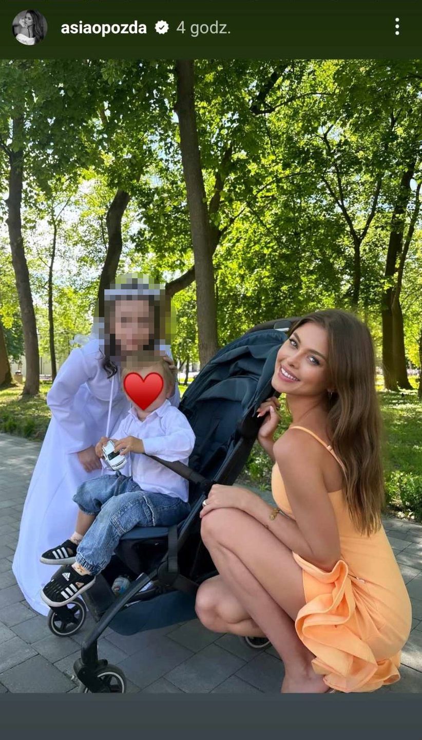 Joanna Opozda chwali się komunijną stylizacją