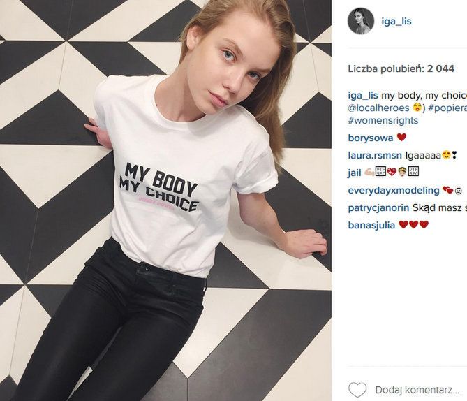 Iga Lis nie popiera ustawy antyaborcyjnej