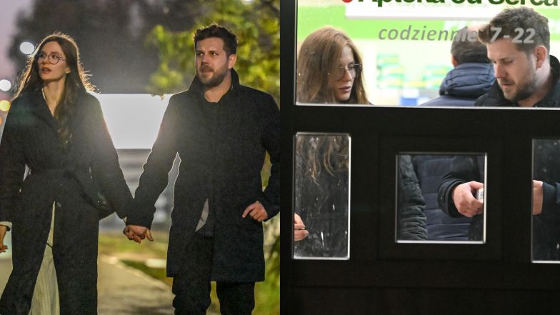 Antoni Królikowski i Izabela Banaś na wieczornym spacerze