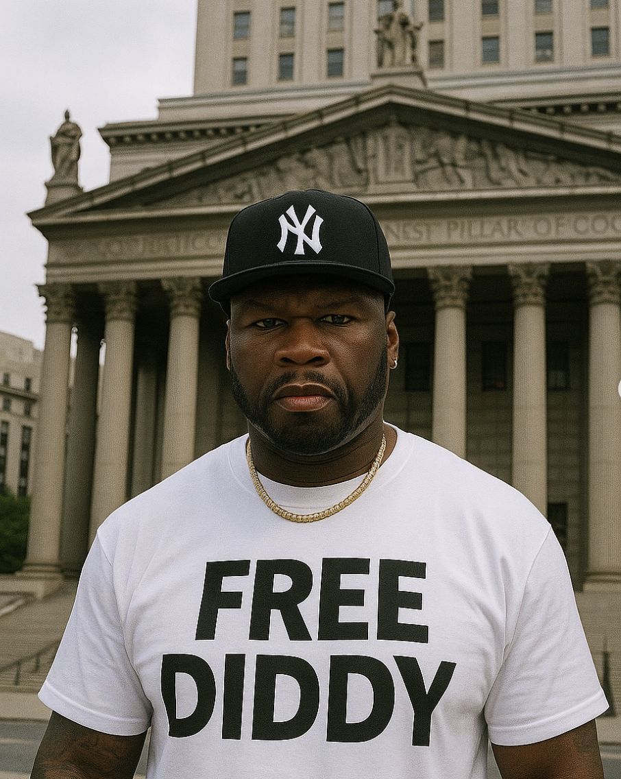 50 Cent dodał prześmiewcze zdjęcie z napisem "Free Diddy"